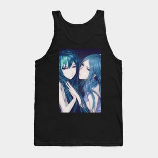 Two anime girls in love - lesbian or best girlfriend Tank Top